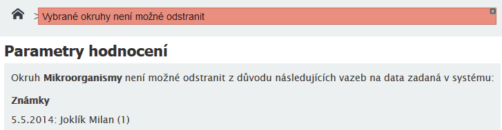 Nastavení systému Aktivovat funkci váhy hodnocení: Při volbě ANO budou moci vyučující klasifi kovat i s přihlédnutím k významnosti známky z daného opakování.