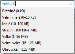 Tím zobrazíme dialogové okno, ve kterém můžeme specifikovat požadovaný časový údaj. Po zadání časového údaje se zobrazí všechny soubory a složky, které tomuto údaji odpovídají.