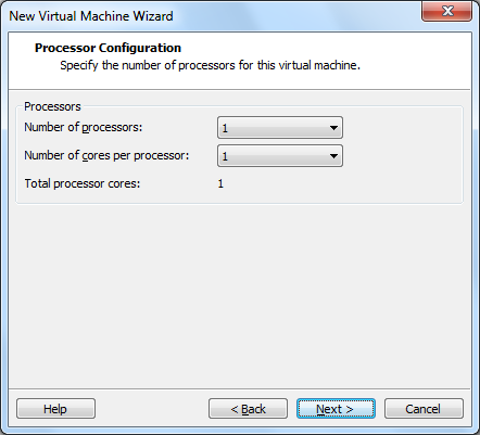 UTB ve Zlíně, Fakulta aplikované informatiky, 2011 48 4.5.6 Počet procesorů virtuálního počítače Tato moţnost je k dispozici pouze při vlastní instalaci.