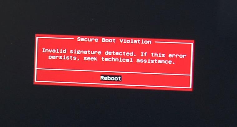 komponent s vlastními ROM BIOSy, tak certifikáty pro boot loadery Certifikát boot loaderu musí