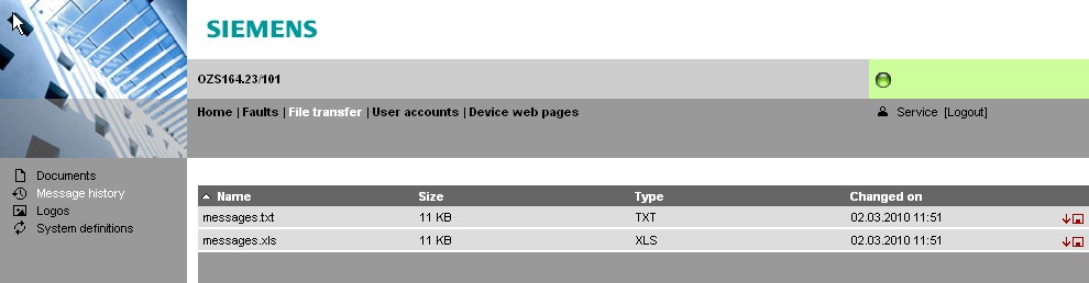 3.4 Přenos souborů "" Pomáhá Nahraj dokumenty na web server. Stáhněte si hystorii buď v excelu nebo v souboru TXT: Nahraj systém. Nahraj Loga.