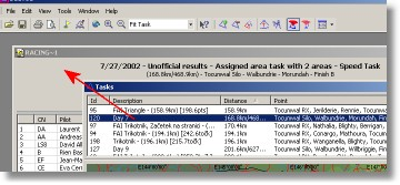 Plánování tratí 3.3 26 Přiřazení tratě soutěžnímu dni Přiřazení tratě soutěžnímu dni Pokud jste vytvořili trať nebo alternativní tratě v SeeYou, pak můžete určitou trať přiřadit soutěžním dni.