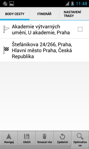 Routing - hledání optimální cesty 8 Routing - hledání optimální cesty V Navigátoru je možno hledat optimální cestu bez spouštění navigace.