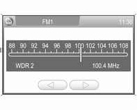 Rádio 21 Povolení a zablokování dopravních hlášení (TA) (Pro vlnové pásmo AM není funkce TA k dispozici) Pomocí tlačítka TA na obrazovce povolíte nebo zablokujete příjem dopravních hlášení.