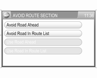 Navigace 69 V nabídce TRAFFIC MESSAGES (DOPRAVNÍ HLÁŠENÍ) se zobrazuje nejbližší dopravní událost (pokud existuje), např. dopravní zácpa na aktuální trase.