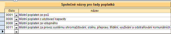 20 KEO-W Poplatky odečtu nebo vyčíslení, nebo jsou placeny zálohově a následně je nutné vytvořit vyúčtování zálohových plateb. 5.1.5 Založení poplatkových řad Nabídka: Číselníky - Názvy popl.