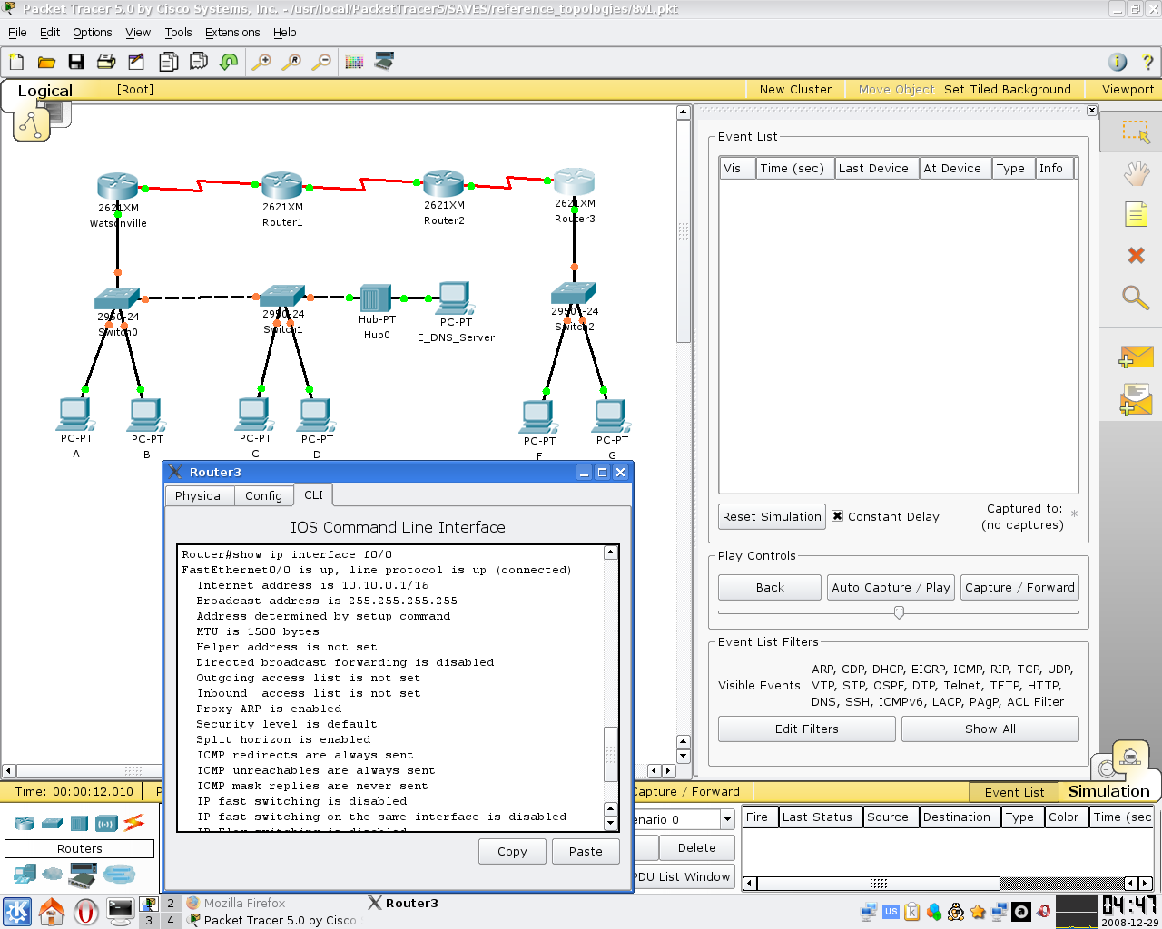 2.3. Cisco Packet Tracer 11 2.3 Cisco Packet Tracer Asi nejznámějším programem na poli simulátorů se směrovači cisco je Cisco Packet Tracer [6] od firmy Cisco Systems.