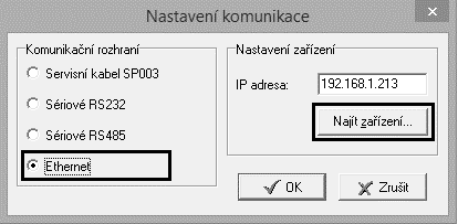 Postup připojení snímače Web Sensor P8541: Připojení pomocí PoE splitteru: Nastavení přístroje spusťte na