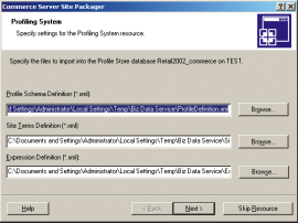 Zvolte volbu Use Windows Integrated Security. Poznámka: Pokud budete chtít prohlížet nebo upravovat stránky Retail2002 z prostředí Visual Studio.NET, zvolte Use a specific user name and password. 4.