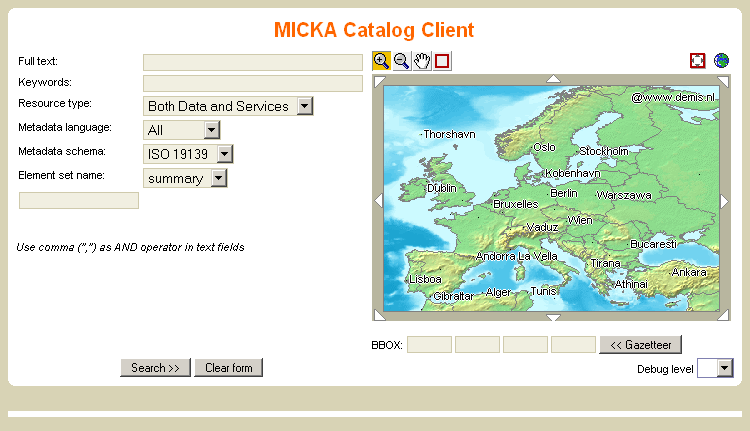 MICKA Catalog Client http://www.