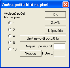 46 ZODOP Provést převod obrazu a zrušit dialog o něm. 26.9 Zrušit Zrušit dialog o převodu obrazu. 27. Index-> RGB Převede obraz v indexových barvách na obraz ve 24-bitovém RGB formátu. 28.