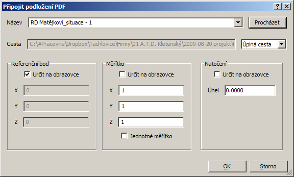 BricsCAD > Panel nástrojů Vložit Připojit obrázek Vložit > Připojit obrázek Vložit > Připojit obrázek IMAGEATTACH (_IMAGEATTACH) Po spuštění nástroje se otevře dialogové okno Otevřít, ve kterém