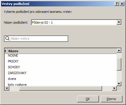 BricsCAD > Panel nástrojů Modifikovat Zobrazit vrstvy PDF PDFVRSTVY (_PDFLAYERS) Nástroj umožňuje nastavit viditelnost vrstev v podloženém PDF.