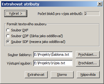 BricsCAD > Panel nástrojů Nástroje 17 Nová barva <hodnota>: Řádka se objeví po volbě Barva. Zadejte novou barvu textu aktuálního atributu.