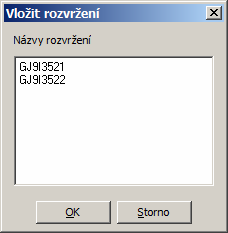 BricsCAD > Panel nástrojů Rozvržení Uložit Vymazat V seznamu vyberte všechna rozvržení, která chcete použít v aktuálním výkrese a klepněte na OK.