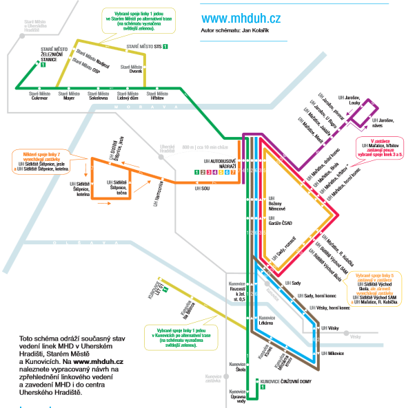 PŘÍLOHA P IV: MAPA SÍTĚ MĚSTSKÉ HROMADNÉ