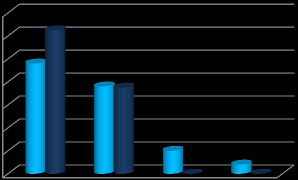 Počet respondentů v % UTB ve Zlíně, Fakulta managementu a ekonomiky 69 Jednotlivé varianty odpovědí byly pro účel vyhodnocení otázky očíslovány škálou 1-4., kdy 1 = vyčerpávající a 4 = nedostatečné.