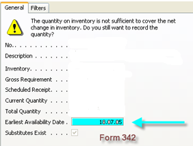 Scenario II-1 Sales Order Header Sales Order Line On must be carefully setup up : Check Available period Calculation and Check Available Time Bucket (in