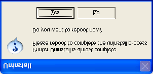 3 Instalace ovladače tiskárny 4 V dialogovém okně Odinstalovat vyberte položku Tiskárna MINOLTA-QMS PagePro 1200W.