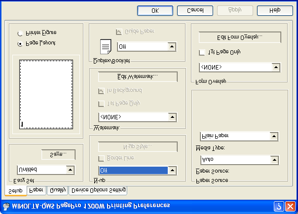 Práce s ovladačem tiskárny 4 4 Práce s ovladačem tiskárny 4.1 Zobrazení nastavení ovladače tiskárny Zobrazení nastavení v systému Windows XP 1 V nabídce Start vyberte položku Ovládací panely.