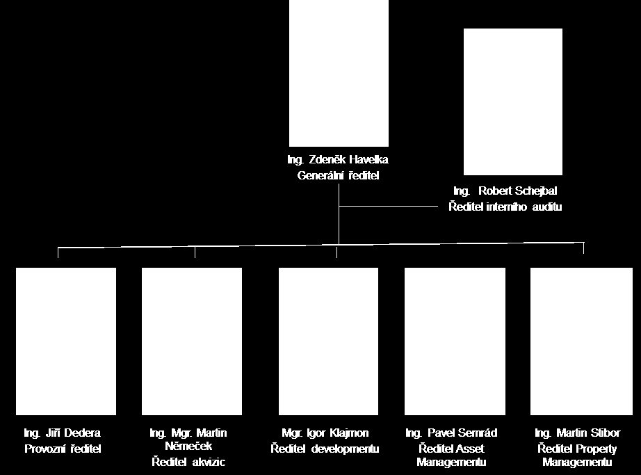 Výroční zpráva 2011 7.4. Management Skupiny CPI Vrcholovým vedením celé Skupiny CPI je management, který odpovídá za řízení jednotlivých organizačních jednotek.
