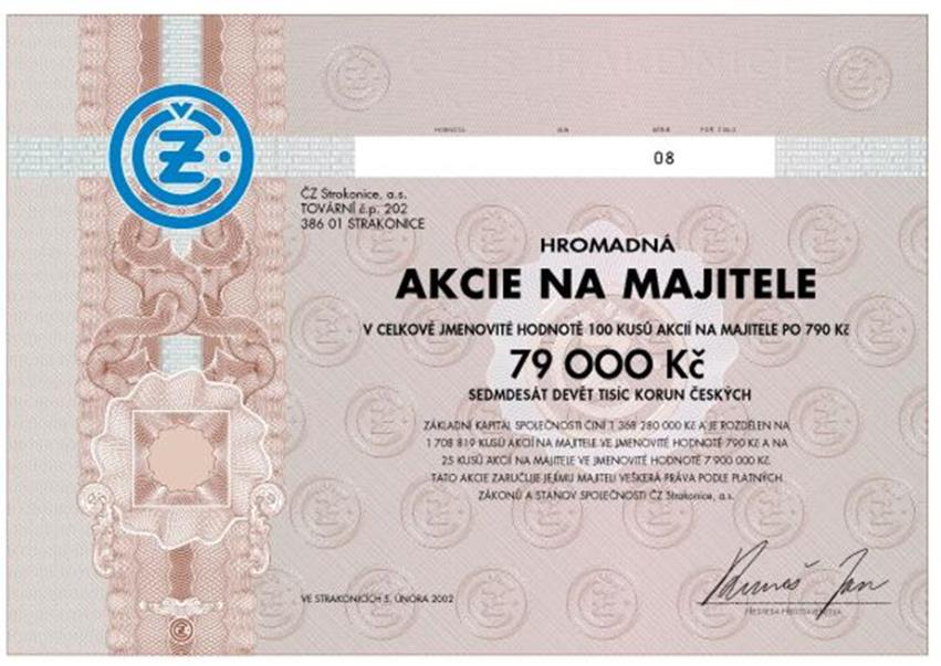 podíl (kapitál) do akciové společnosti - cena, za kterou se