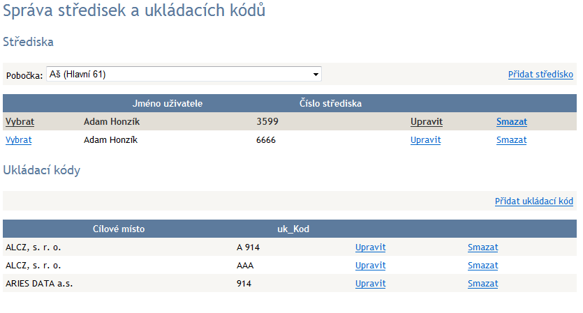 Obrázek 10 - správa