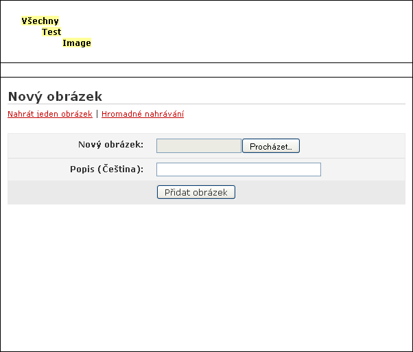 6.4. Připojení obrázku ke článku V administračním okně klikněte u položky Obrázek na odkaz Vybrat. Otevře se následující okno.