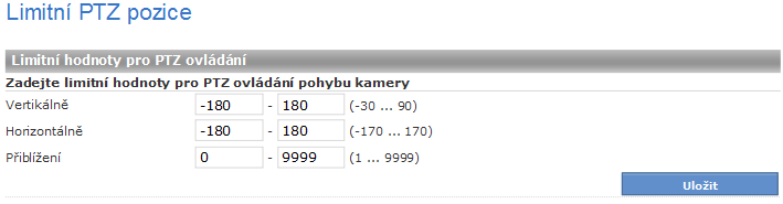 Pohledy V této části nastavení je možné definovat pohledy z kamer, které se mají zobrazit v modulu Živý pohled. Pro definování pohledů je nutné zvolit v levém menu záložku Pohledy.