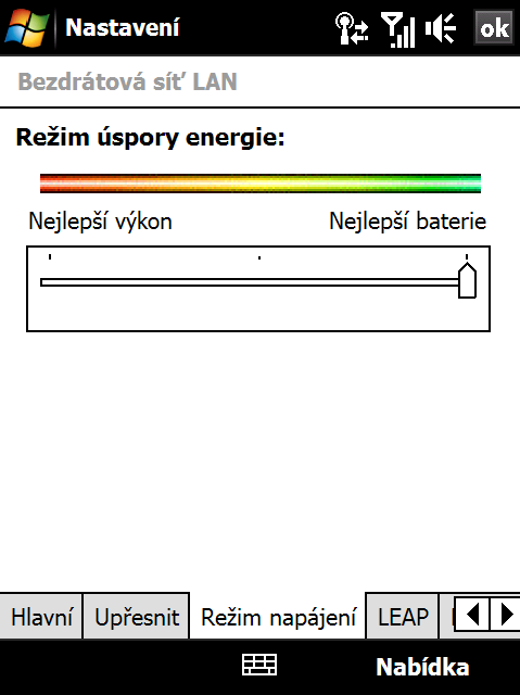 Obrazovka Konfigurace bezdrátové sítě. Na Výchozí obrazovce se přesuňte na kartu Settings (Nastavení) a klepněte na Všechna nastavení. Na kartě Připojení klepněte na položku Wi-Fi.