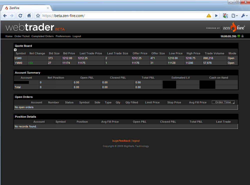 UTB ve Zlíně, Fakulta aplikované informatiky, 2011 59 Obrázek 25. Internetové rozhraní WebTrader 5.4.