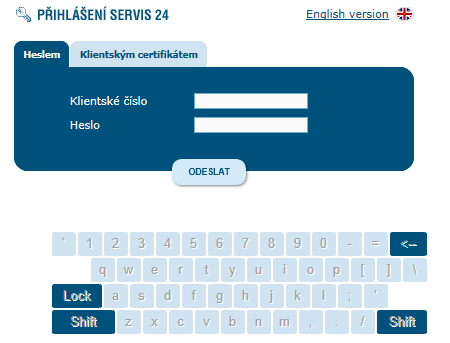3.1.1 Zabezpečení SERVIS 24 Internetbanking Česká spořitelna, a.s. nabízí svým klientům několik forem zabezpečení účtu.