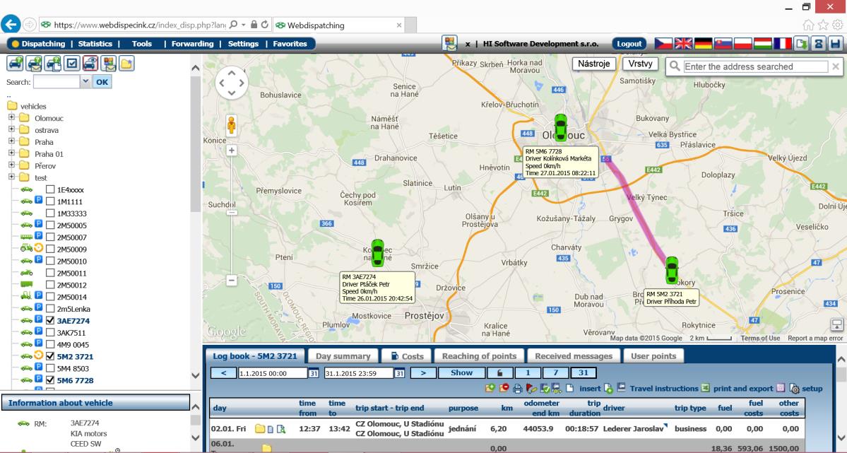 6 Lock selected area At each update of vehicle location the visible map area is recalculated. Use the symbol to lock user map selection.