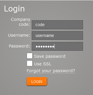 At the splash screen, enter your login and click on the