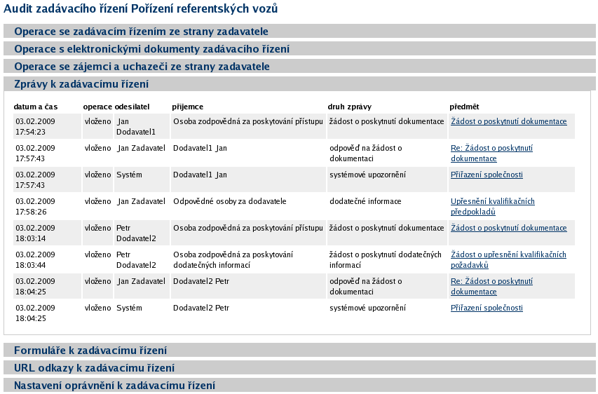 Auditor organizace Toto rozšíření přidává do E-ZAKu roli auditora organizace pro zadavatele. Uživatel s tímto oprávněním má přístup ke všem zadávacím řízením své organizace.