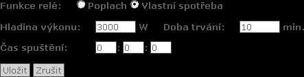 6. Nastavení 6.3. Relé [0] [Střídač] 6.3.1. Funkce relé Poplach [0] [Střídač] Nakonfigurujte relé střídače pro použití s externím poplachem nebo vlastní spotřebou.