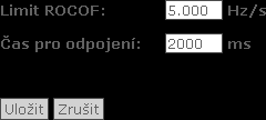 6. Nastavení 6.10. Detaily nastavení [0] [Elektrárna, Střídač] 6.10.1. Detaily [0] [Střídač] Zde lze zadat nastavení jazyka a kódu sítě. Obrázek 6.