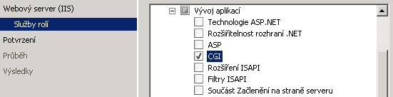 14 HelpDesk 6.1.3. Windows Server 2008 Instalace serveru IIS se provádí přes Ovládací panely -> Programy a funkce -> Zapnout nebo vypnout funkce systému Windows. Otevře se Správce serveru.