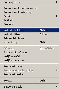 PhotoFiltre úkol 03 Grafika - převody Obrázek 53 Dialogové okno Red Eyes (C) Z kurzoru myši se vám stalo kapátko.