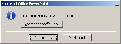 PowerPoint úkol 05 vkládání videozáznamů a jiných objektů Obrázek 70 Dialogové okno Vložit video V dialogovém okně Vložit video a přes Oblíbené položky dostanete do složky, kde se nachází videoklip.