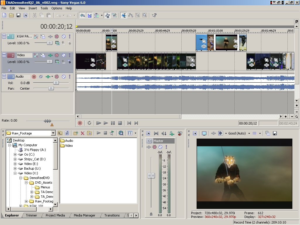 Sony Vegas [http://www.cgfocus.