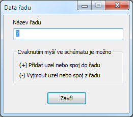 Při této poloze přepínače se zpřístupní trojice tlačítek: Při vytváření nového dokumentu bude potřeba nejdříve použít tlačítko [Změnit vybraný řad].