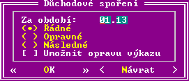 Mzdová evidence Před vytvořením platebního příkazu na odvod důchodového spoření si v menu Evidence - Mzdová evidence - Nastavení - Základní zadejte bankovní účet (specializovaného) finančního úřadu a