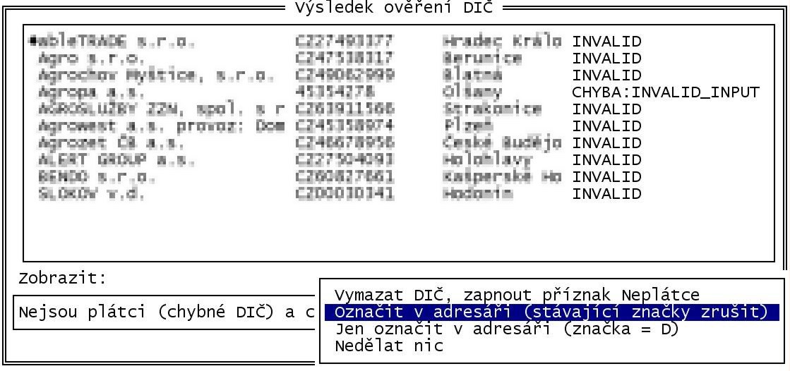 Číselníky 34.1.2.1 Volitelné údaje V číselníku partnerů je možné zadávat uživatelsky volitelné údaje (jako v personalistice).