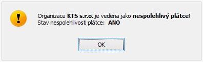 Datum posledního ověření účtu v seznamu správce daně - systémový - datum posledního dotazu na webovou službu Datum posledního ověření účtu v seznamu správce daně - uživatelský - datum posledního