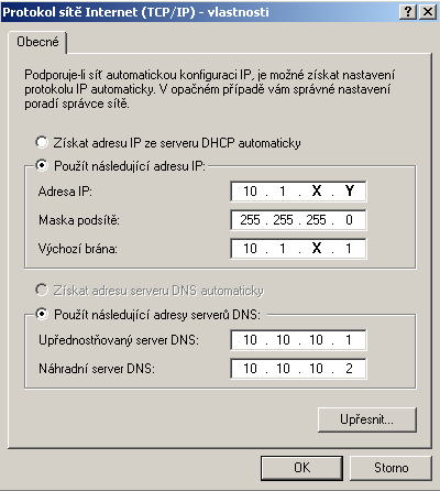 Windows 2000, XP Z nabídky Start vyberte Nastavení a poté Ovládací panely (ve WinXP může být ikona Ovládacích panelů dostupná hned v menu Start).