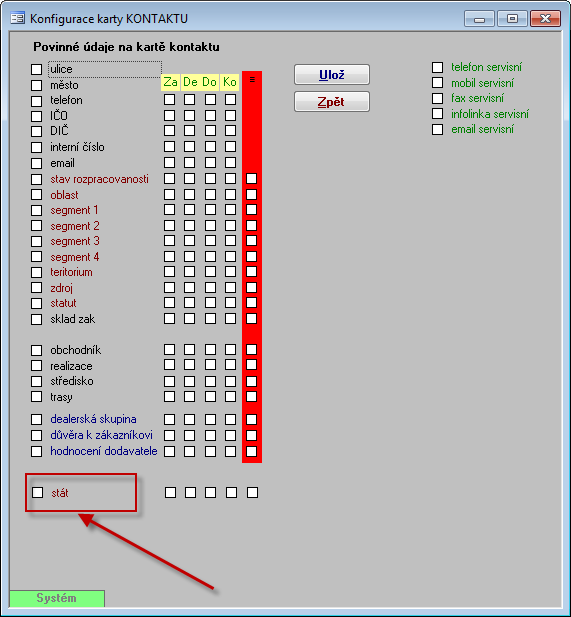 Novinky 2011+2012 15 Stát - povinný údaj na kartě kontaktu Stát byl přidán jako poviný udaj včetne voleb - zákazník,dealer,dodavatel,konkurent, omezit na seznam na kartě kontaktu.