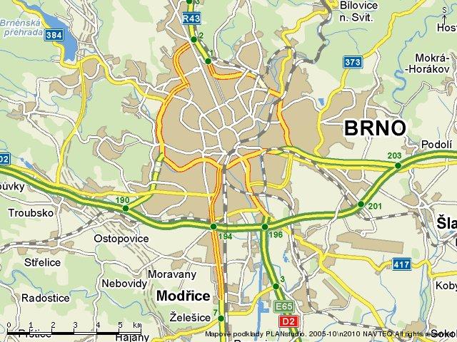 Brno katastrální výměra: 230,22 km² počet obyvatel: 404 161 [1] (23.7.2010) zeměpisná šířka: 49 12 s. š. zeměpisná dé