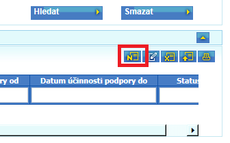 4.2 Aktualizace nároku na podporu Údaje přístupné k editaci má výrobce možno změnit a tuto změnu potvrdit stisknutím tlačítka uložit, po podepsání a odeslání zprávy s uloženými daty jsou provedeny