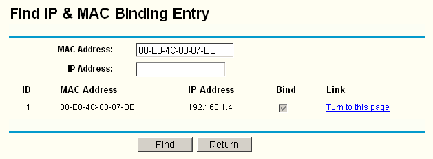 Obrázek 3-47 Nastavení vazeb IP a MAC adres (Přidávání a úpravy) Pro přidání položky vazby IP a MAC adres: 1. klepněte na Add New... (Přidat nové...), 2. zadejte MAC adresu a IP adresu, 3.